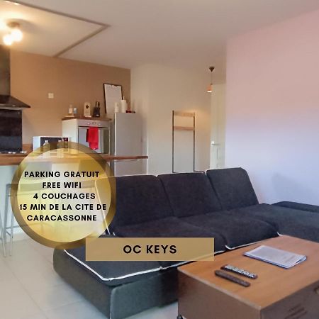 Apartmán *Le Cocon Bistroquet*Oc.Keys/Terrasse/ Parking Carcassonne Exteriér fotografie