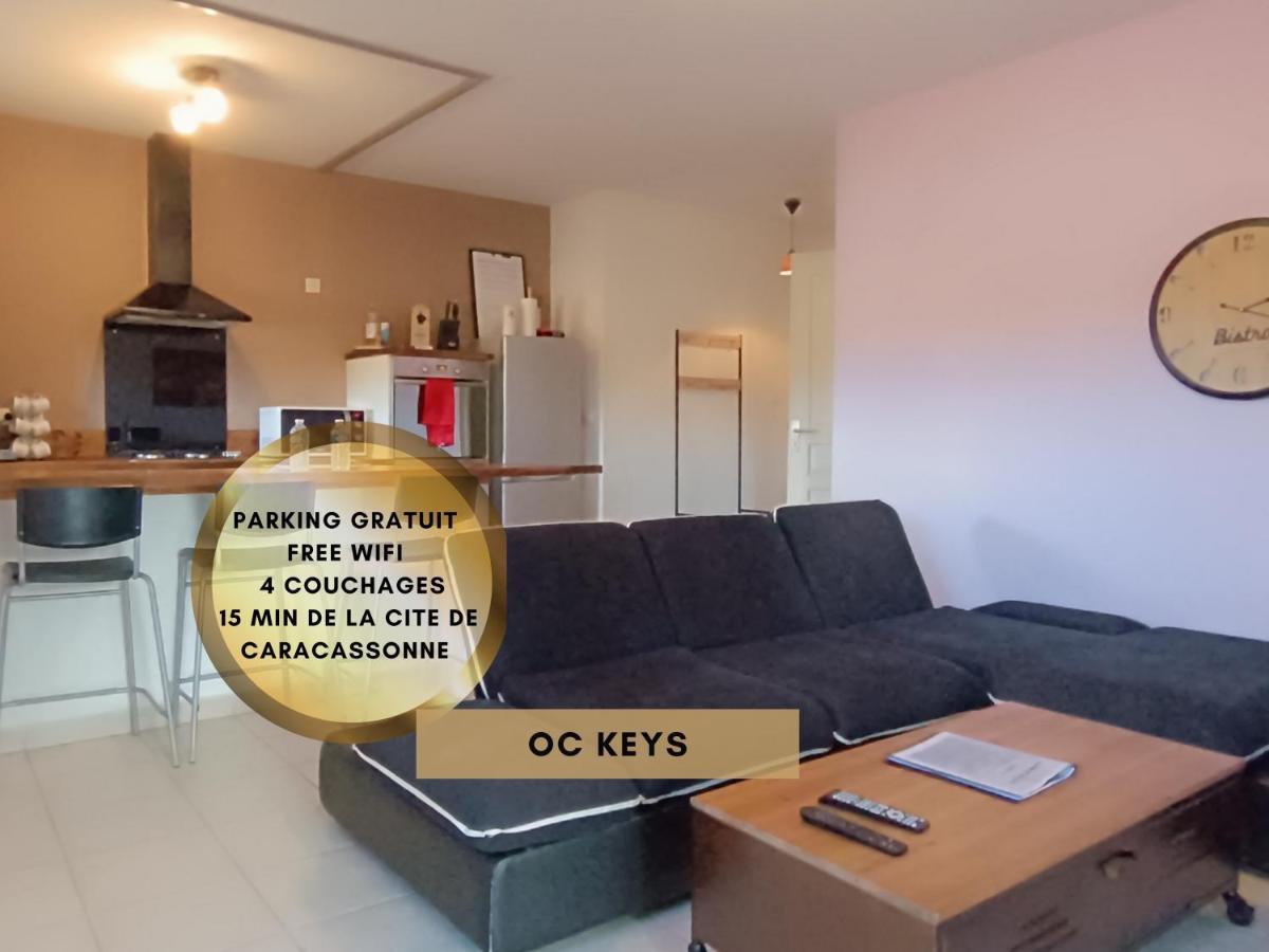 Apartmán *Le Cocon Bistroquet*Oc.Keys/Terrasse/ Parking Carcassonne Exteriér fotografie